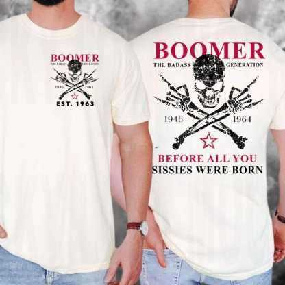 "Boomer The Badass Generation" Vintage Graphic Tees