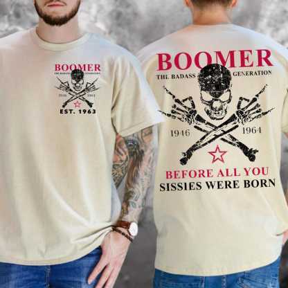 "Boomer The Badass Generation" Vintage Graphic Tees