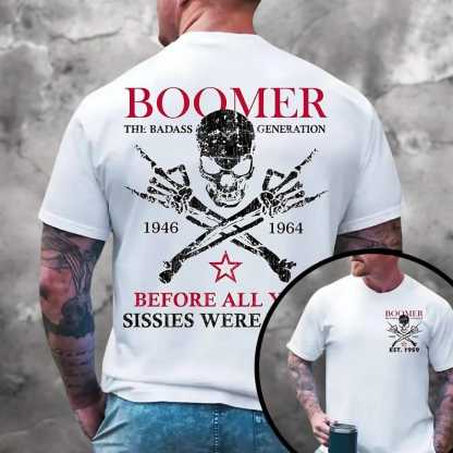 "Boomer The Badass Generation" Vintage Graphic Tees