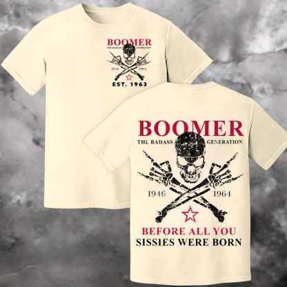 "Boomer The Badass Generation" Vintage Graphic Tees