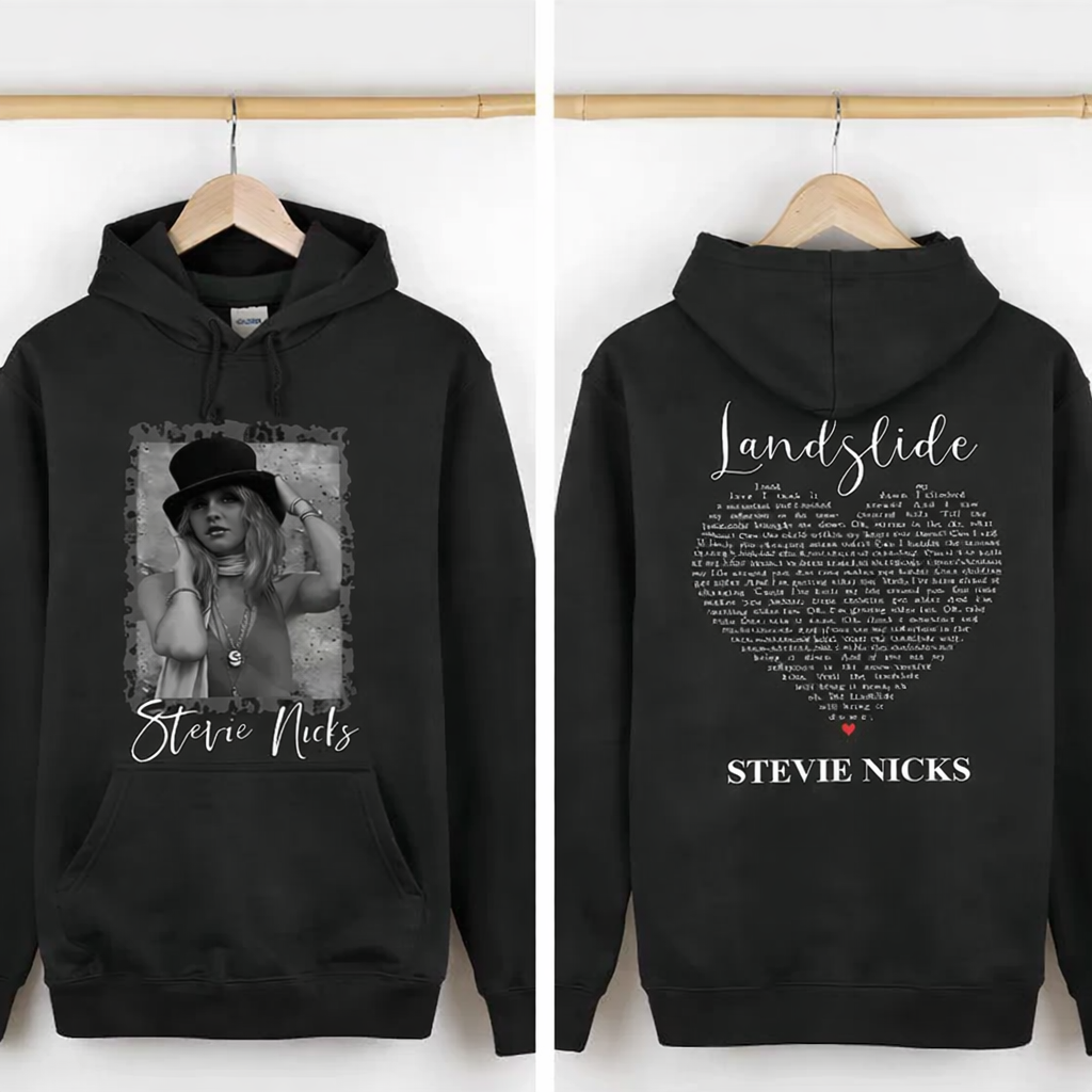 Stevie Nicks "Landslide" Lyric Tee - Double Sided Vintage Rock Tribute Shirt