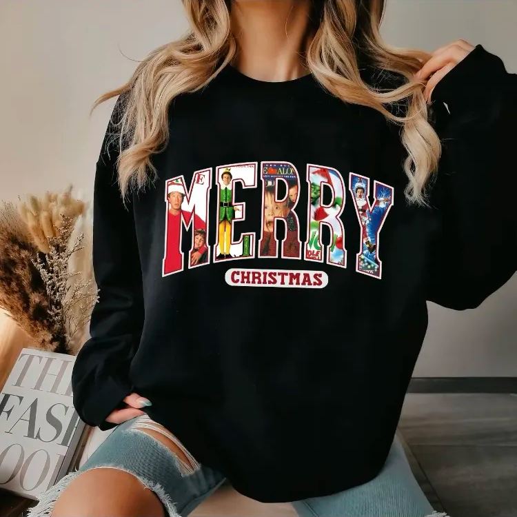 Merry Christmas Christmas Movie Character Sweatshirt