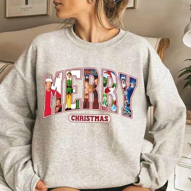 Merry Christmas Christmas Movie Character Sweatshirt