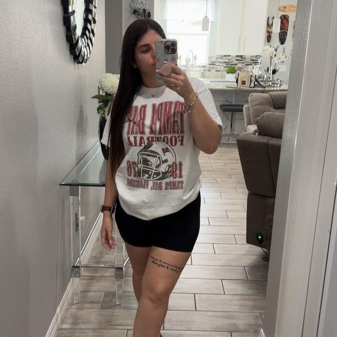 “NFL City Football” Retro White Crewneck Tees