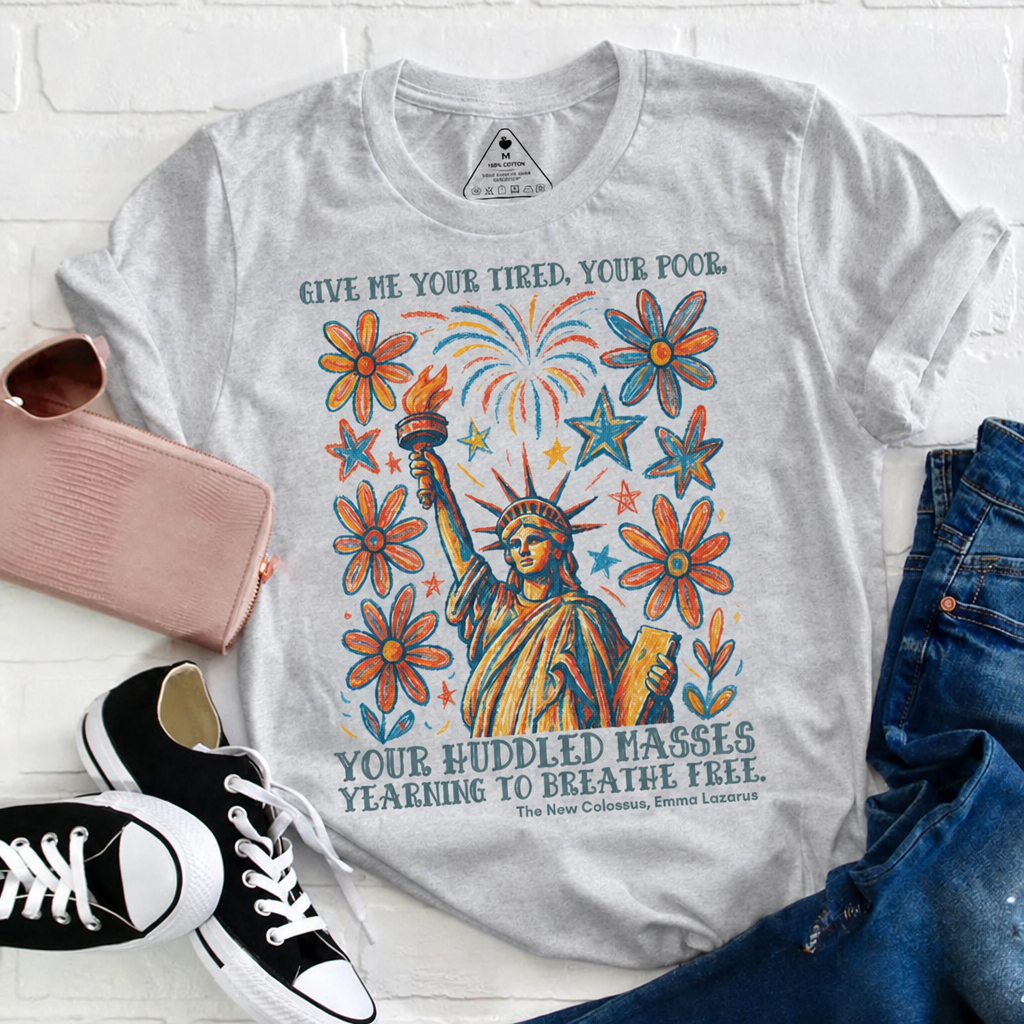 July 4th Statue of Liberty Quote Graphic Tee