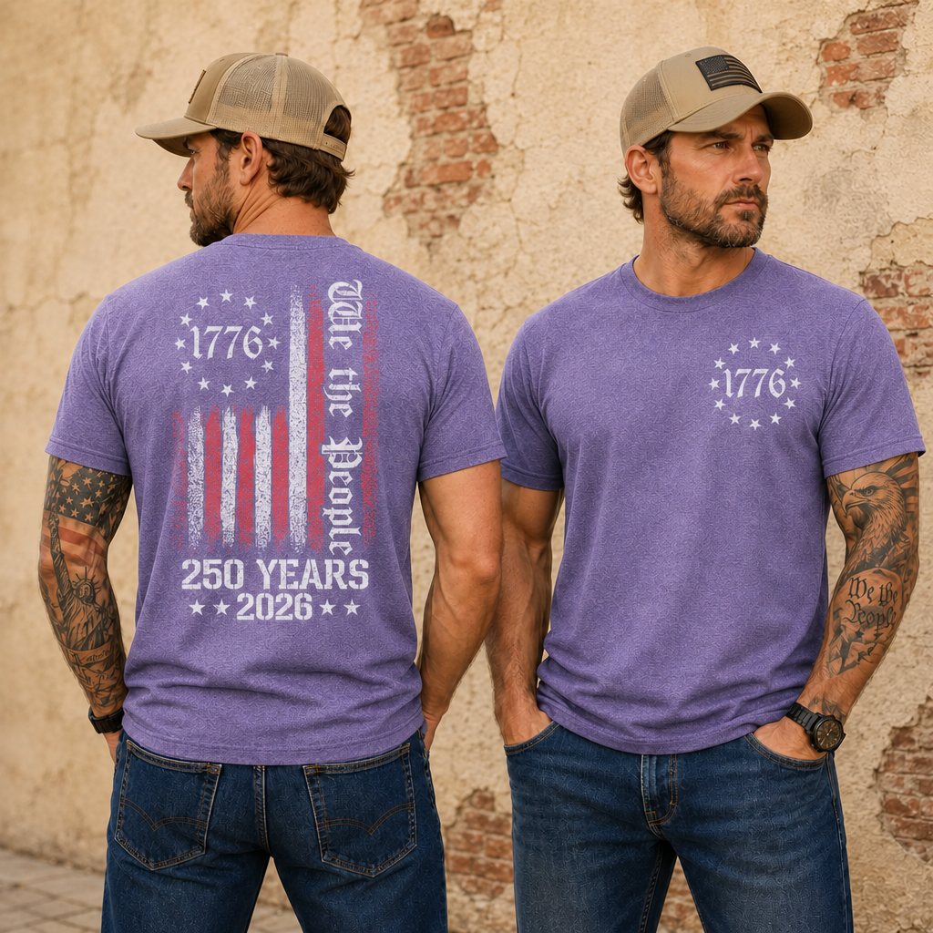 1776 We The People 250 Years Patriotic Tee