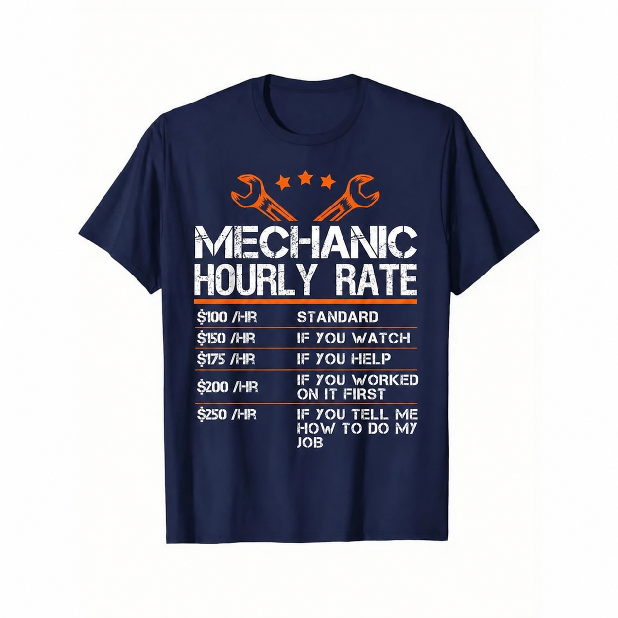 Mechanic Hourly Rate Funny T-Shirt