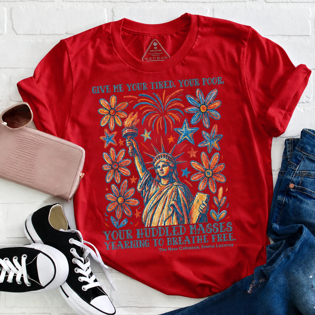 July 4th Statue of Liberty Quote Graphic Tee