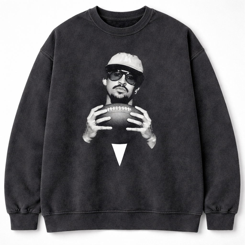 Benito Bowl Football Graphic Tee - Premium Heavyweight Vintage Wash