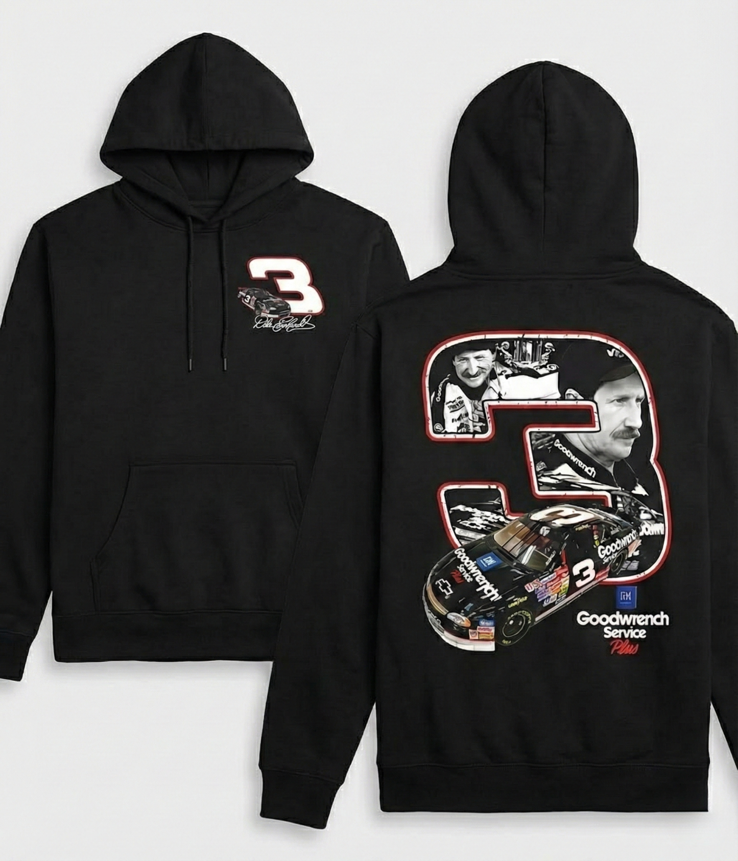 Dale Earnhardt #3 Goodwrench Service Plus Vintage Tee - The Intimidator 90s Tribute Shirt