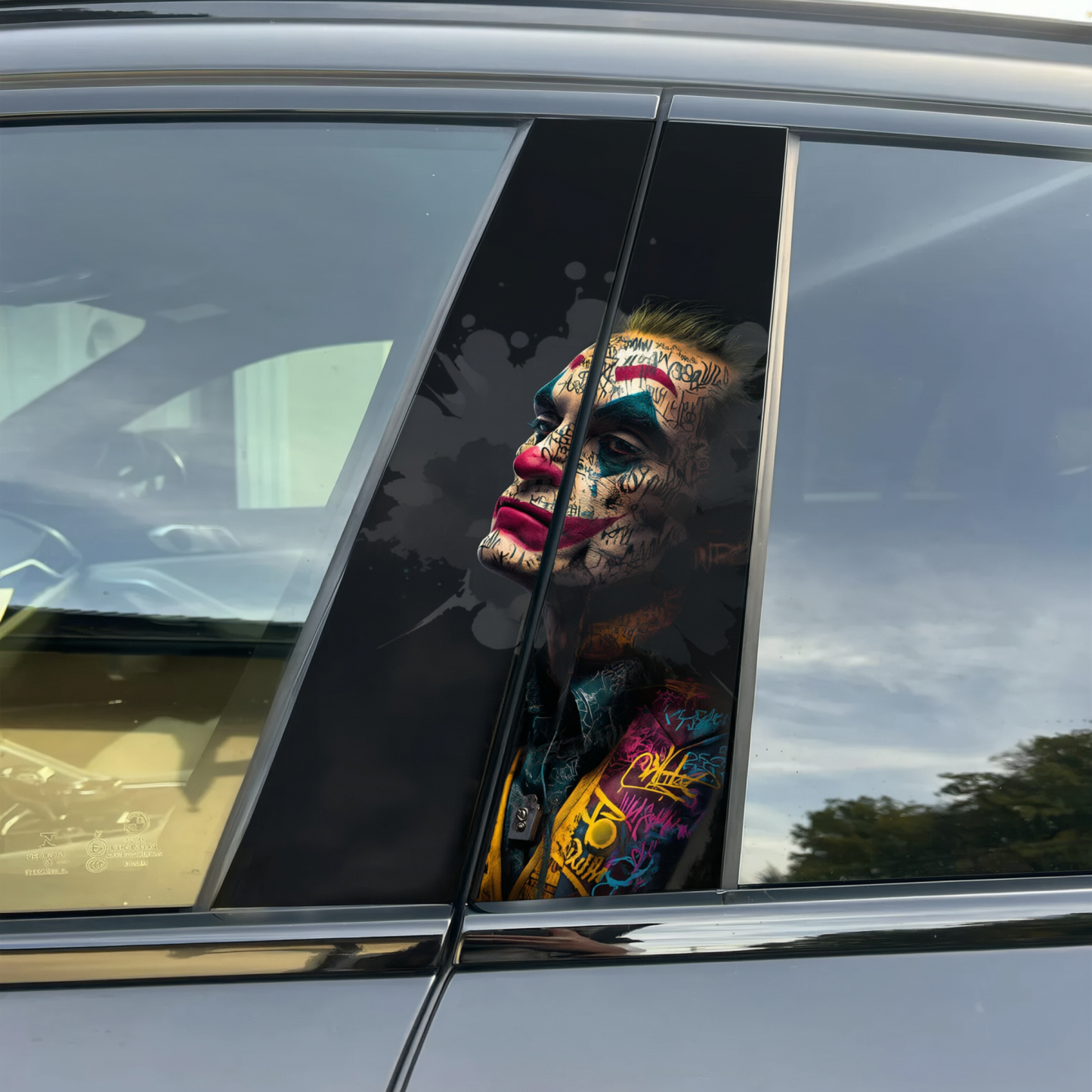 Joker Graffiti - Car pillar sticker