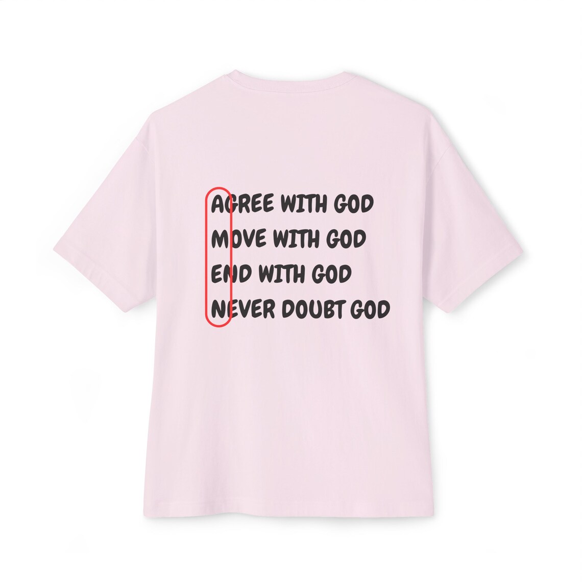 Agree With God Amen Oversized Shirt