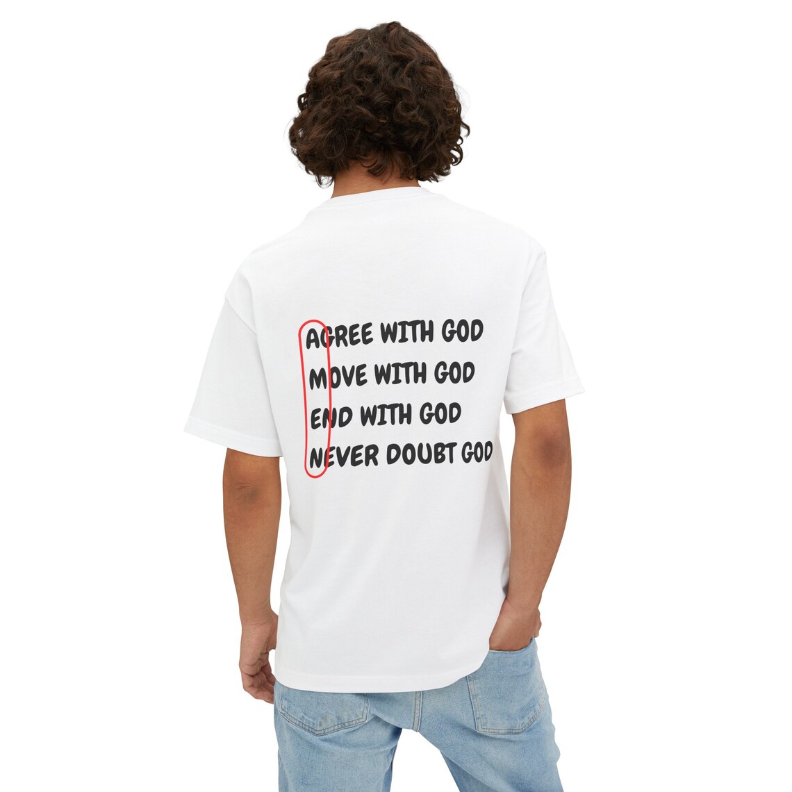 Agree With God Amen Oversized Shirt