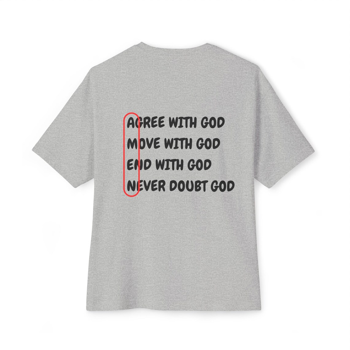 Agree With God Amen Oversized Shirt
