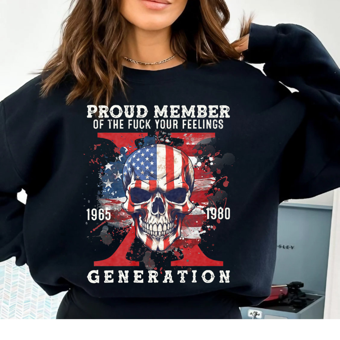 Funny Skull Halloween Gen X shirt