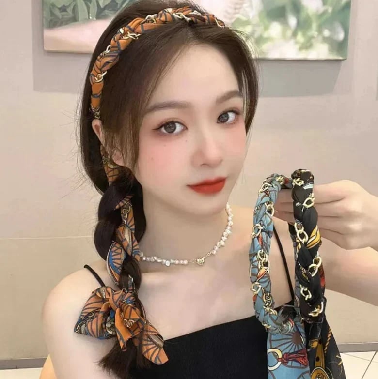 Satin Fabric Hair Bands-XSZTVDO