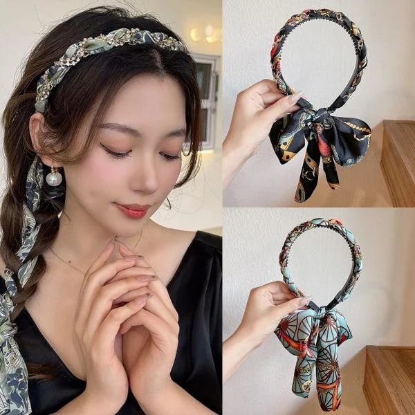 Satin Fabric Hair Bands-XSZTVDO