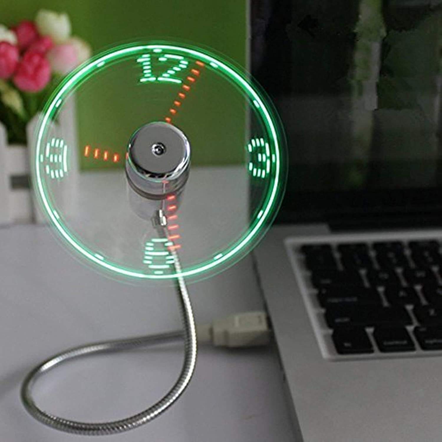 🔥HOT SALE🔥LED USB Clock Fan with Real Time Display Function-XSZTVDO