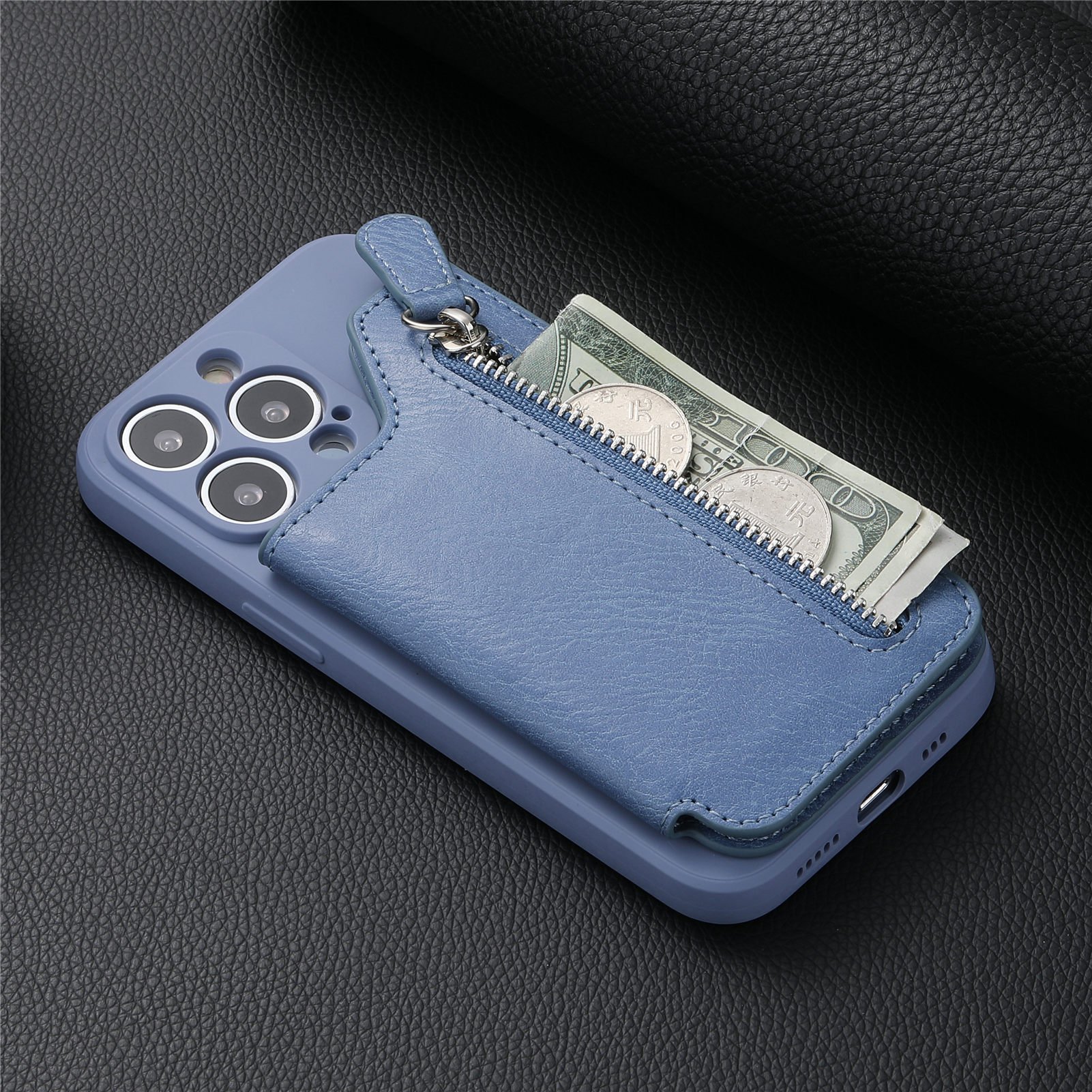 🔥Magnetic Liquid Silicone Shell With Zipper Wallet-XSZTVDO
