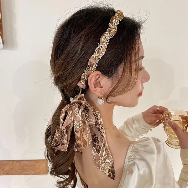 Satin Fabric Hair Bands-XSZTVDO