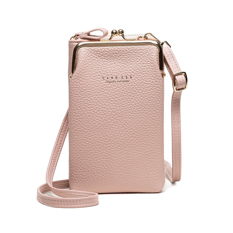 CRYSTAL LEATHER SHOULDER BAG-XSZTVDO