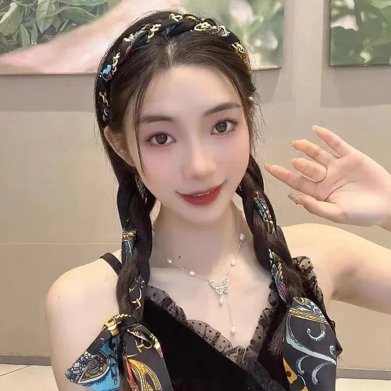 Satin Fabric Hair Bands-XSZTVDO