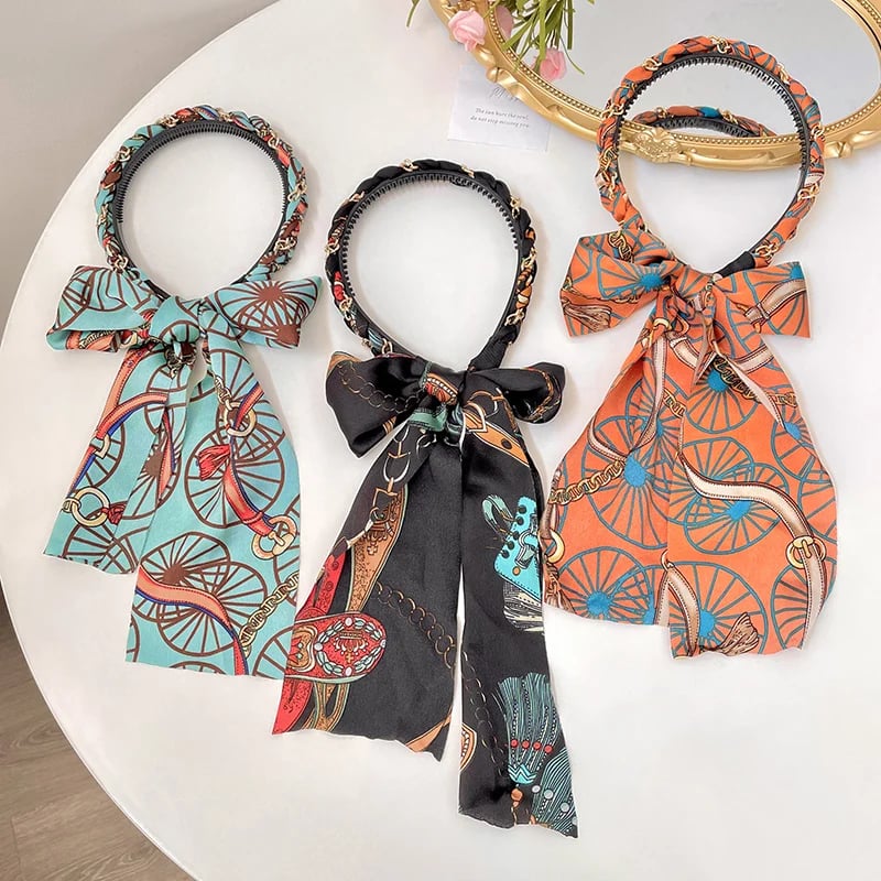 Satin Fabric Hair Bands-XSZTVDO