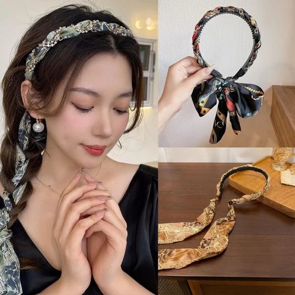 Satin Fabric Hair Bands-XSZTVDO