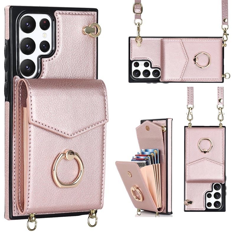 Crossbody Card Holder Phone Case for Samsung S/Note Series-XSZTVDO