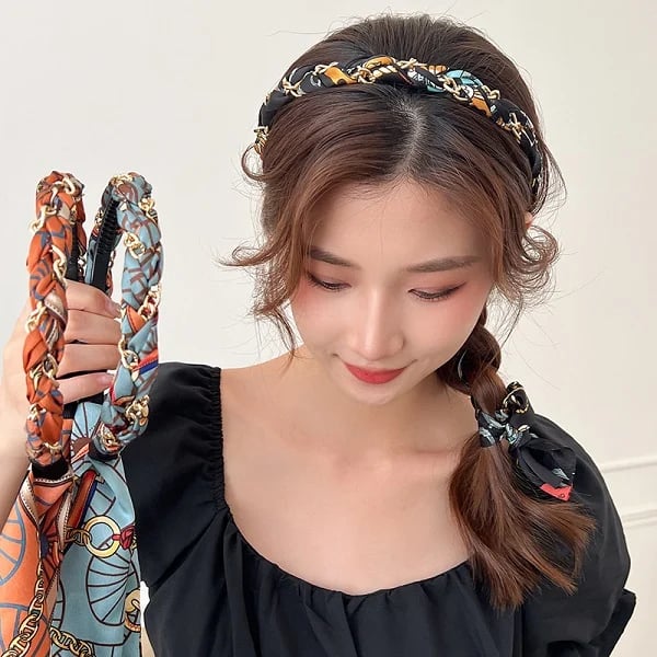 Satin Fabric Hair Bands-XSZTVDO