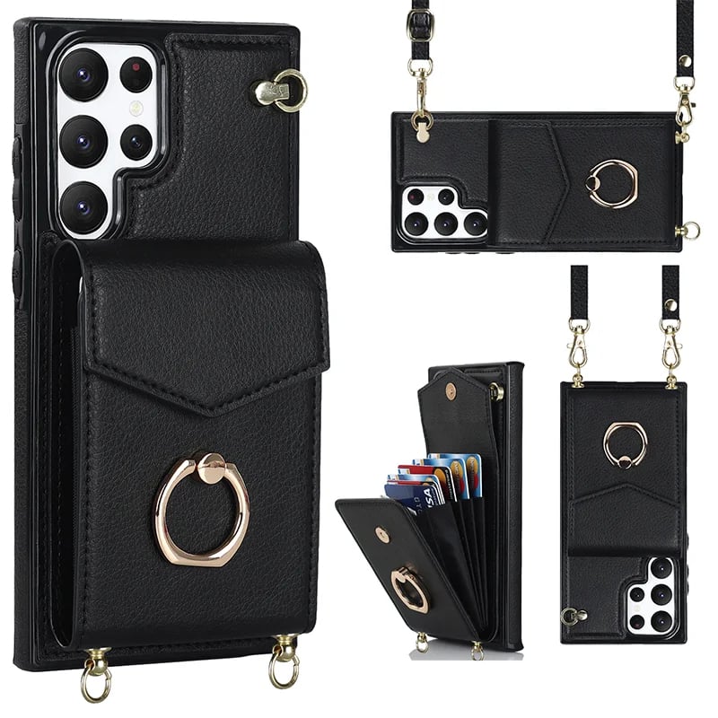 Crossbody Card Holder Phone Case for Samsung S/Note Series-XSZTVDO