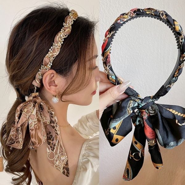 Satin Fabric Hair Bands-XSZTVDO