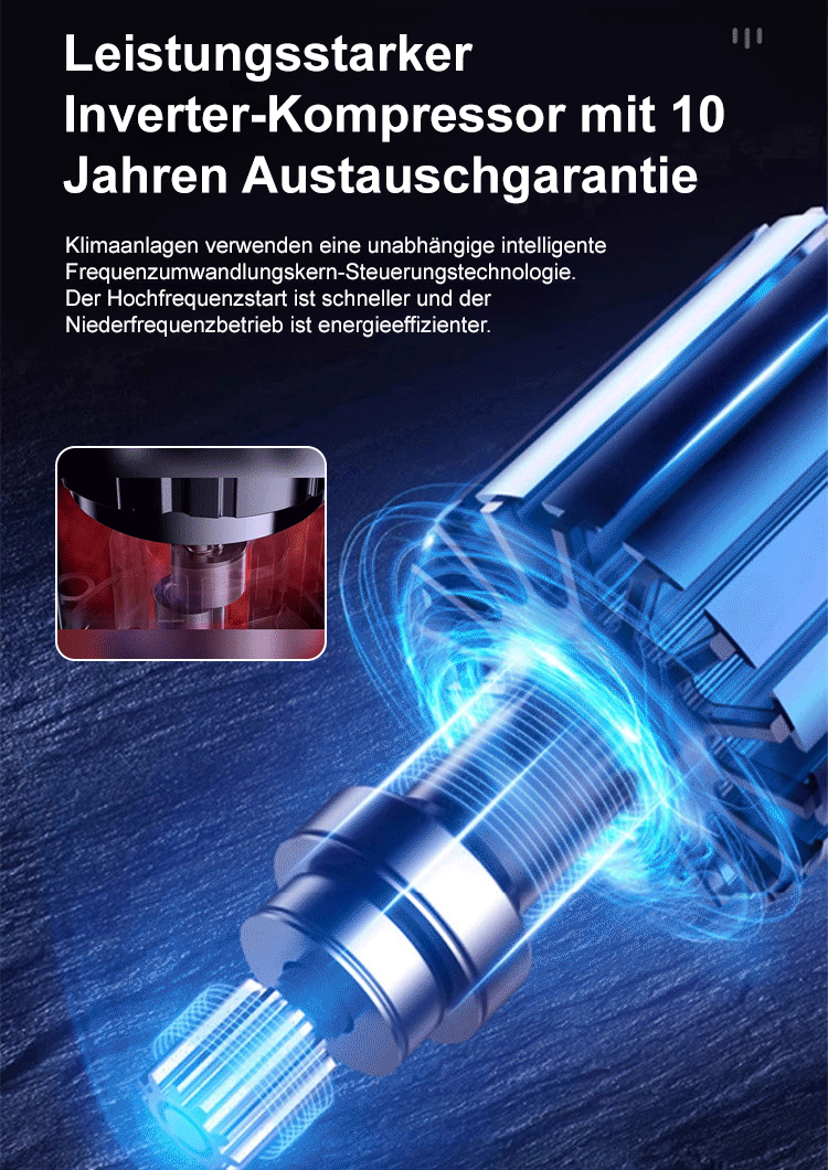 【Begrenzter Vorrat, nur noch 20 Einheiten übrig】Moderne LED-Anzeige Warm- und Kaltluft tragbare Klimaanlage