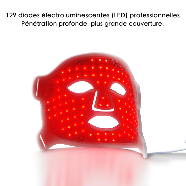 Veonskin Masque LED pour le Visage Pro – Thérapie par Lumière 7 Couleurs pour le Soin de la Peau