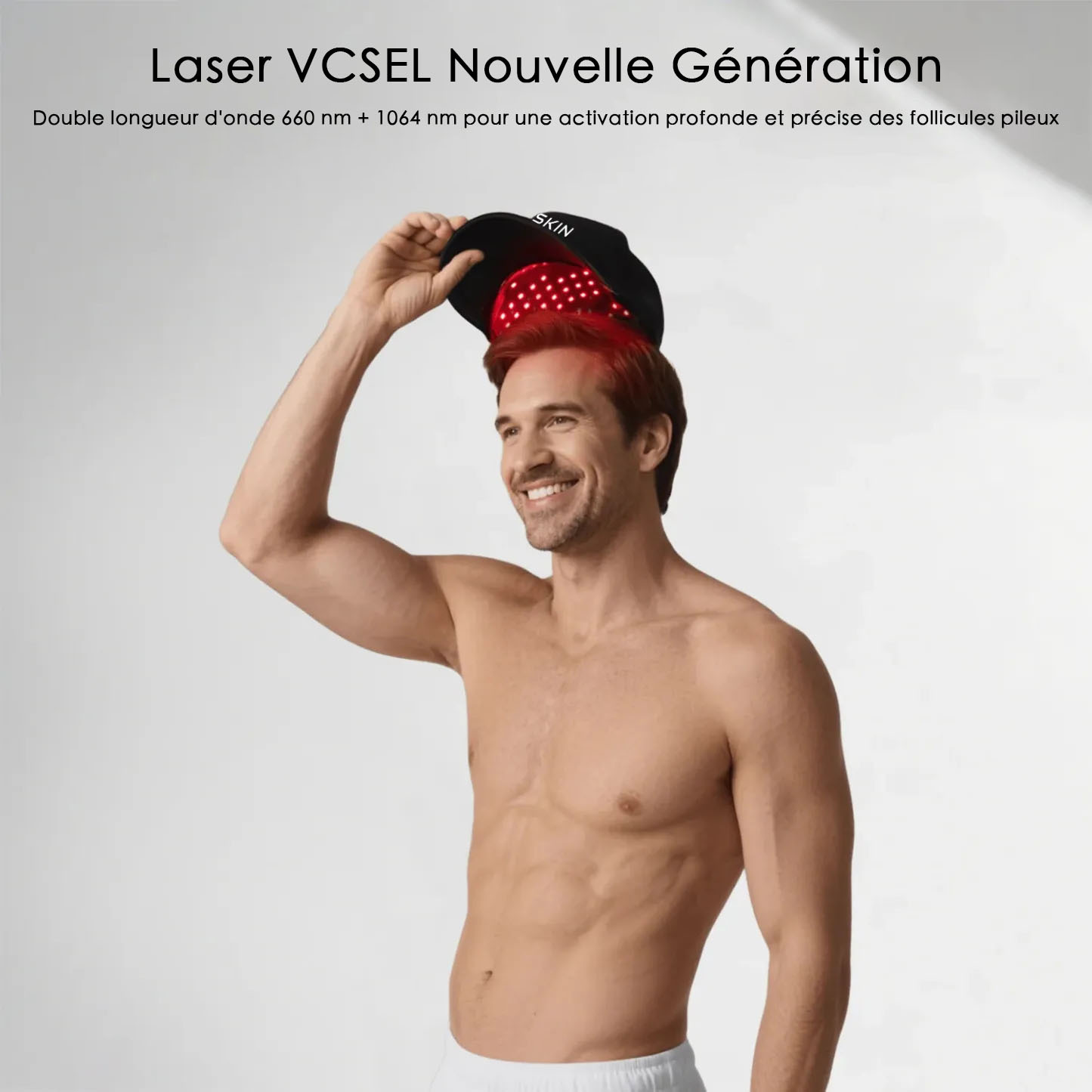 VeonSkin GrowMax – Casquette Laser et LED pour la pousse des cheveux