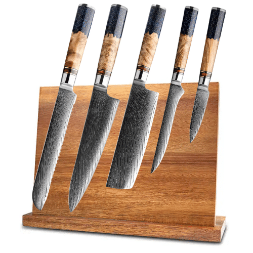 Kuchyňská sada 5 japonských nozù, časově omezená sleva 50 %, možnost gravírování jména