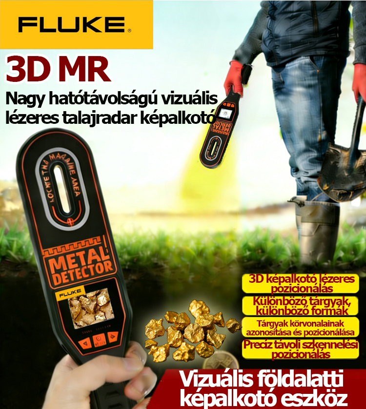 Fluke kézi fémdetektor – Nagy pontosságú, könnyen használható kincskereső eszköz