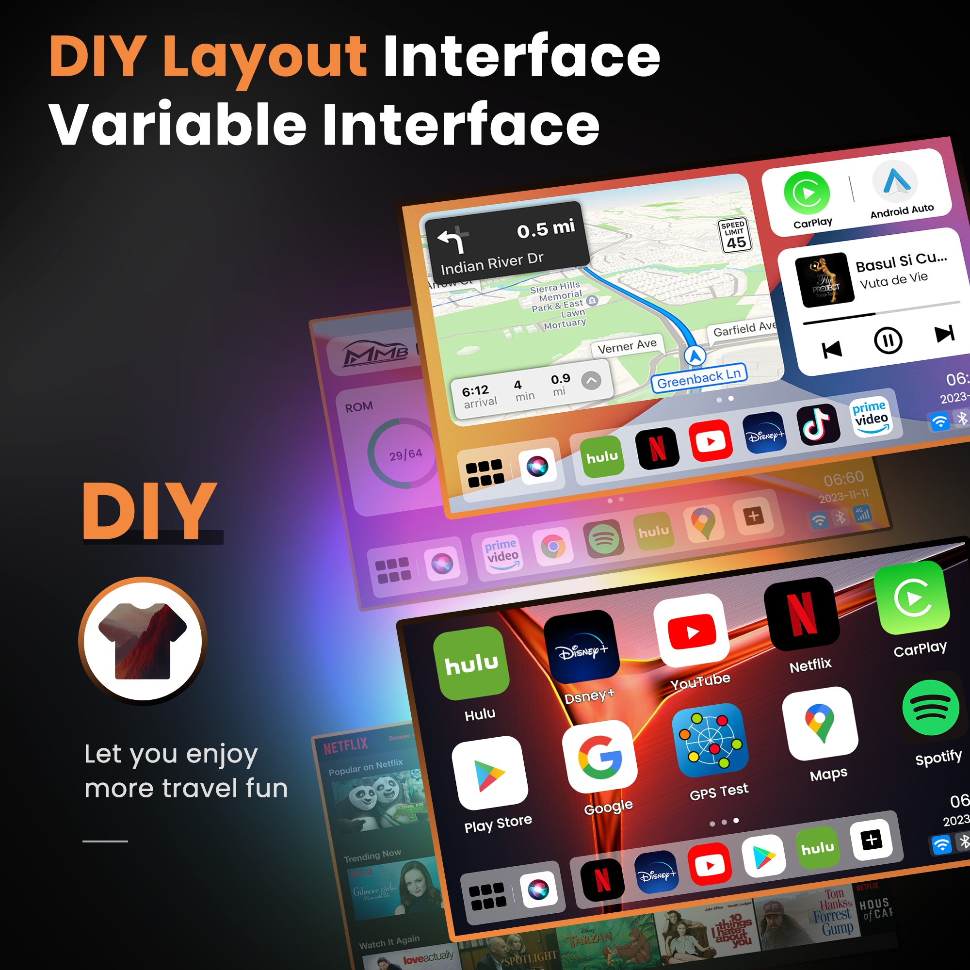 🔥Második termék féláron🔥MMB Max AI Box2025 vezeték nélküli CarPlay Box, intelligens járműbe épített csatlakozás, hordozható CarPlay Auto Android 2 az 1-ben modul