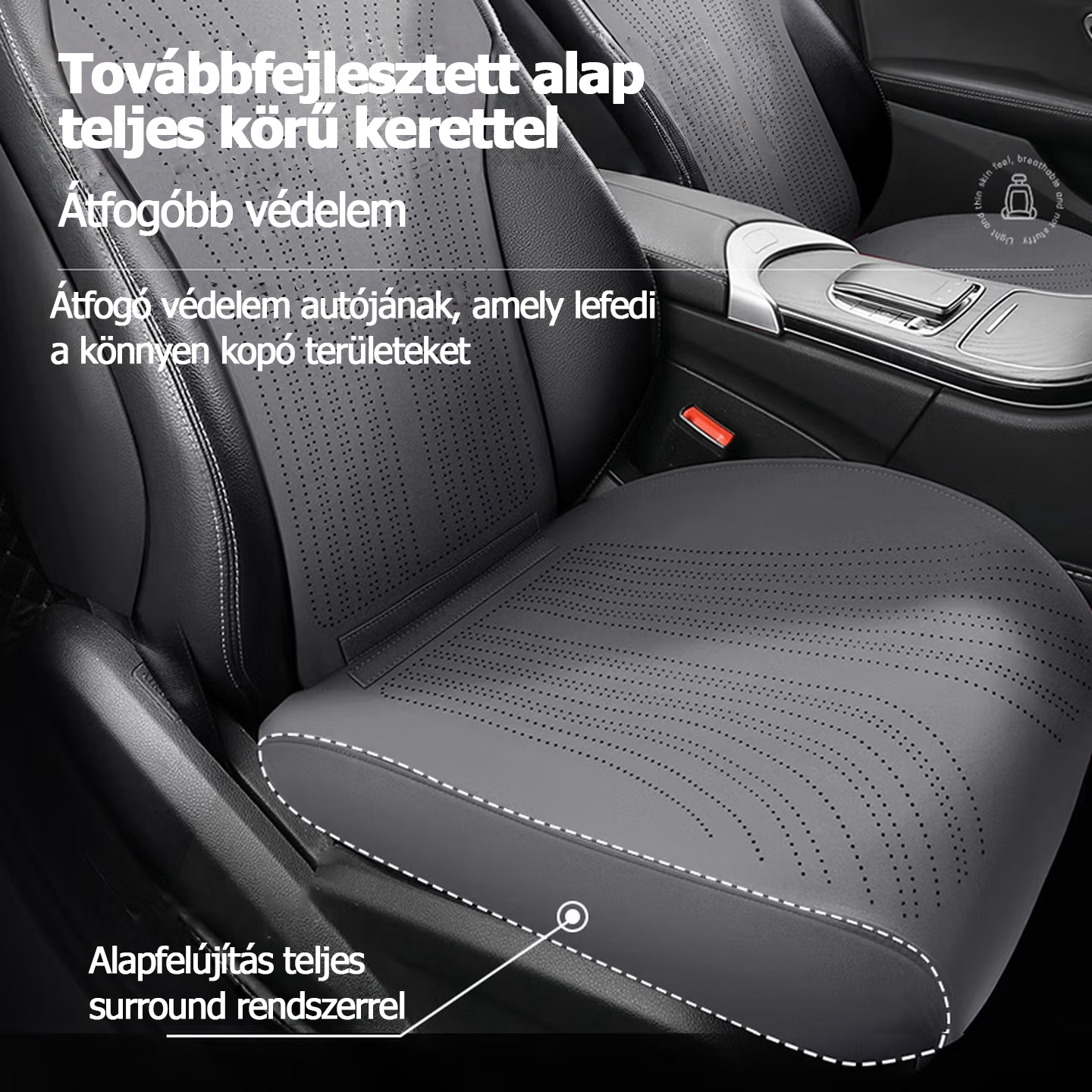 RATHBONE autósüléspárnák, négyévszakos velúr teljes huzatú, univerzális üléshuzatok Toyota Corollához, Volkswagen Lavidához, Passathoz és Sagitarhoz.