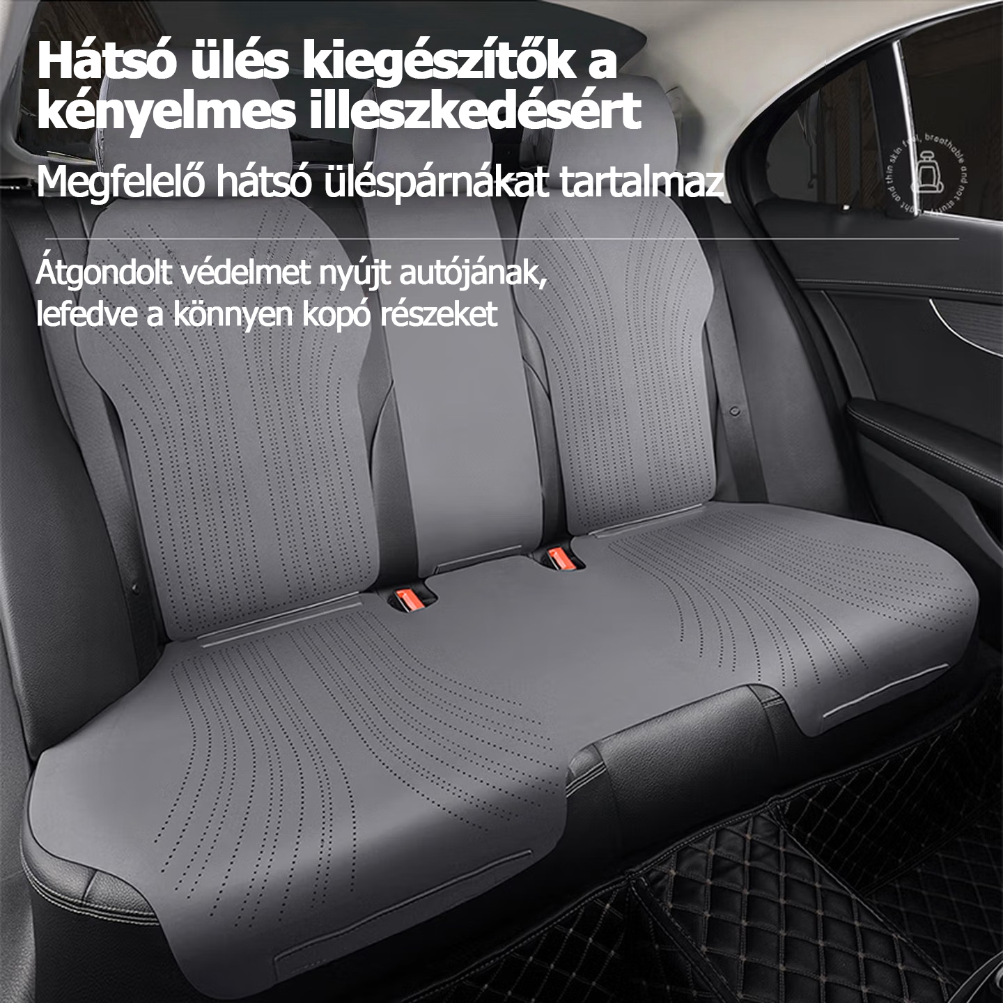 RATHBONE autósüléspárnák, négyévszakos velúr teljes huzatú, univerzális üléshuzatok Toyota Corollához, Volkswagen Lavidához, Passathoz és Sagitarhoz.