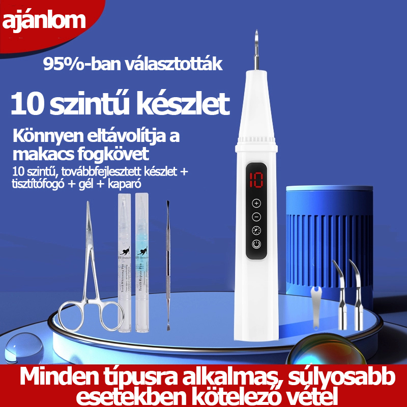 Fogkő eltávolító kutyáknak, ultrahangos fogtisztító háziállatoknak, macskafog-tisztító eszköz, mini fogtisztító.