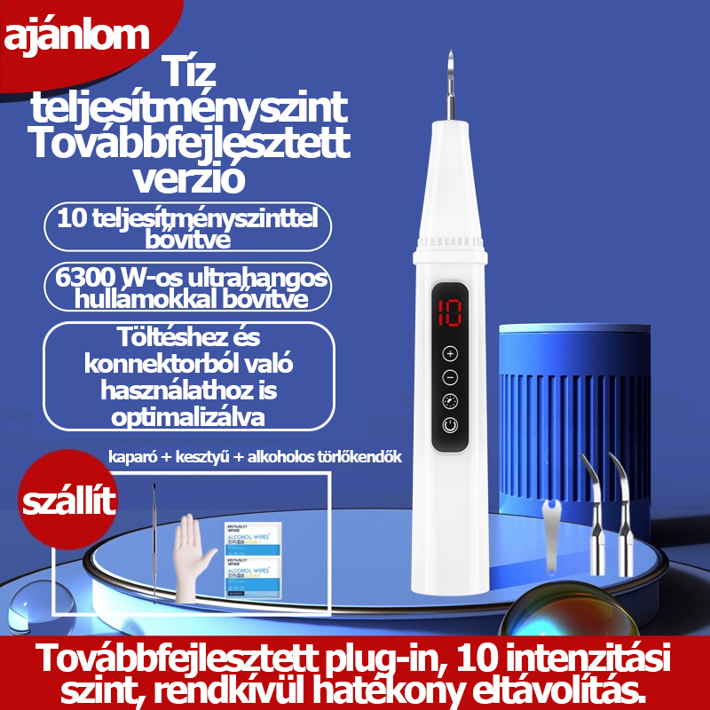 Fogkő eltávolító kutyáknak, ultrahangos fogtisztító háziállatoknak, macskafog-tisztító eszköz, mini fogtisztító.