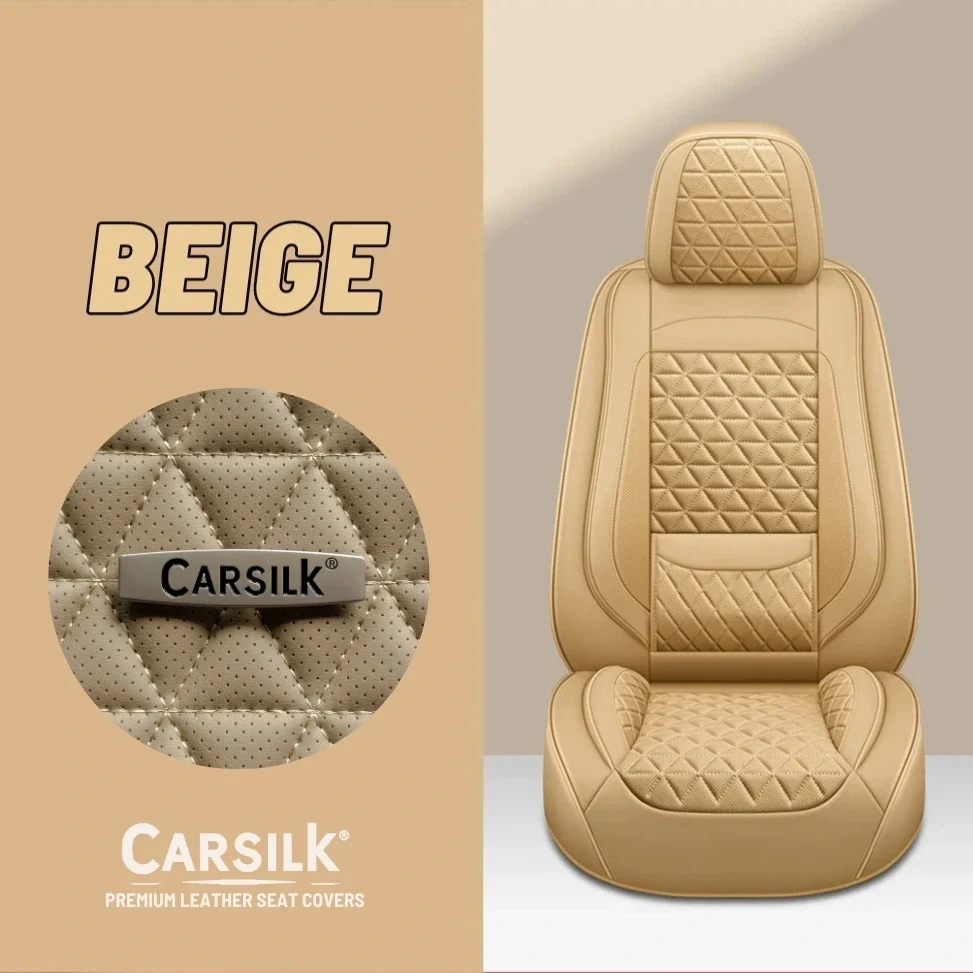 🚗2025 új, lélegző, vízálló, gyémántmintás bőr üléshuzat - minden bőr autóhuzat-modell testreszabását támogatja