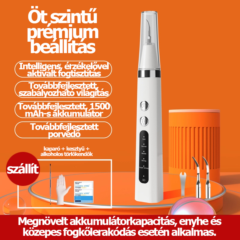 Fogkő eltávolító kutyáknak, ultrahangos fogtisztító háziállatoknak, macskafog-tisztító eszköz, mini fogtisztító.