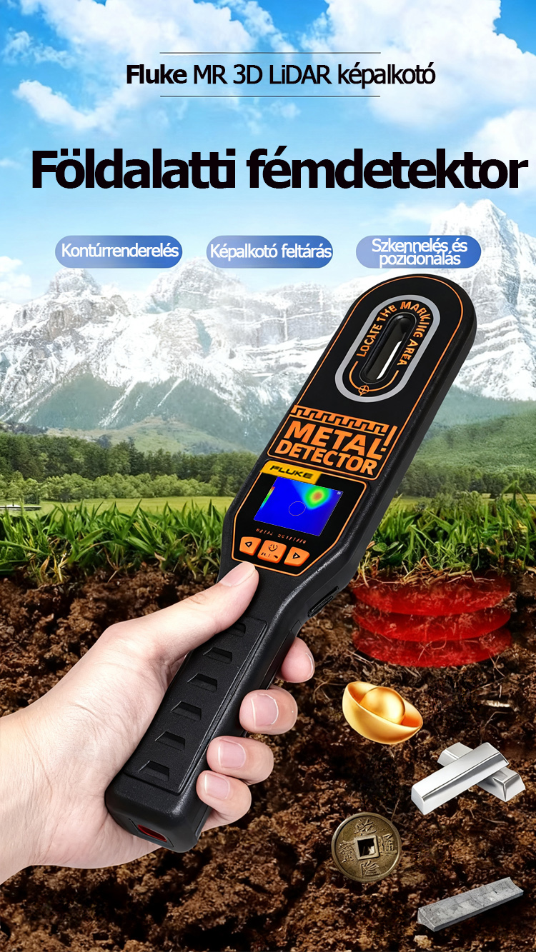 Fluke kézi fémdetektor – Nagy pontosságú, könnyen használható kincskereső eszköz