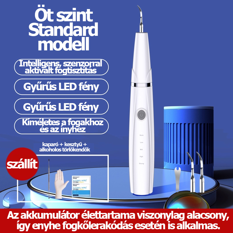 Fogkő eltávolító kutyáknak, ultrahangos fogtisztító háziállatoknak, macskafog-tisztító eszköz, mini fogtisztító.