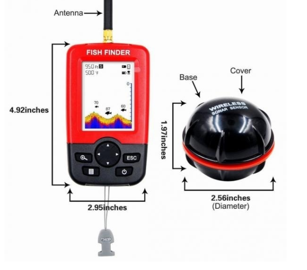 Hordozható GPS hal- és mélységkereső