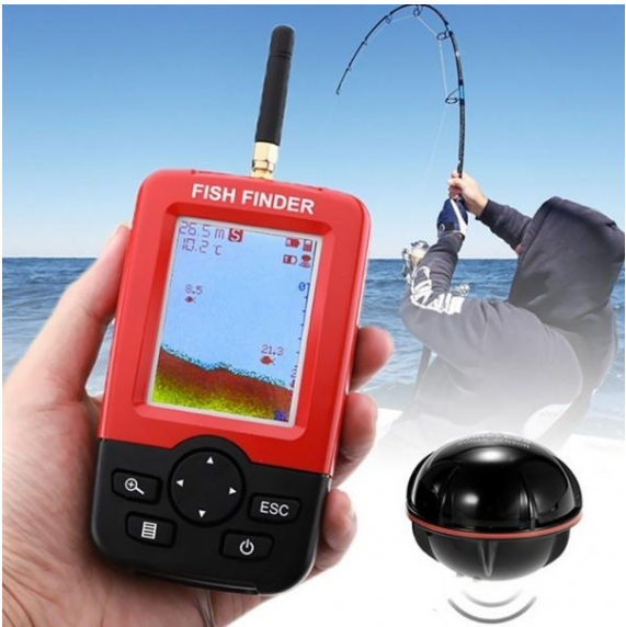 Hordozható GPS hal- és mélységkereső