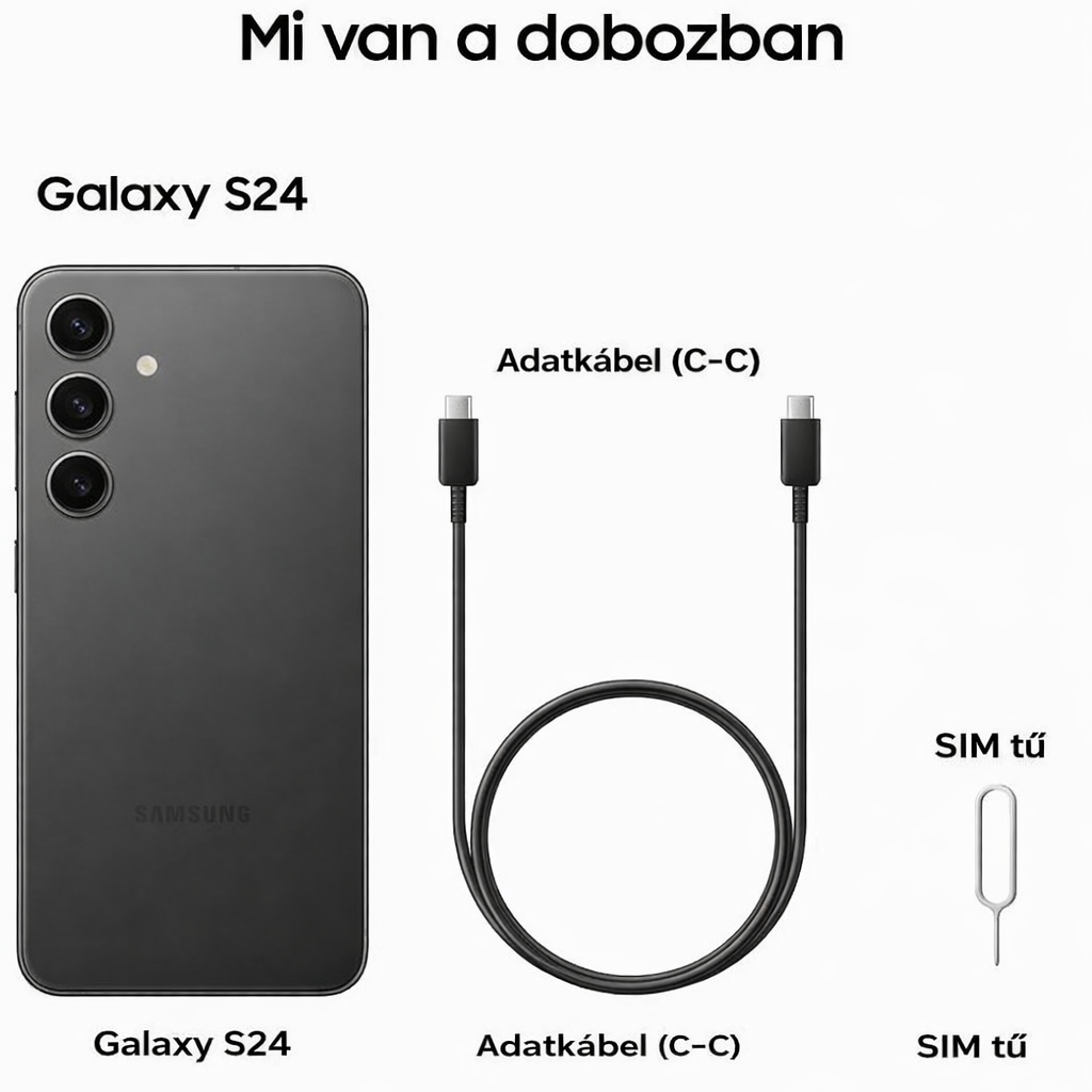 Samsung Galaxy S24 5G, 128 GB, 8 GB RAM, 6,2"-os AMOLED 2X kijelző, 50 MP-es kamera