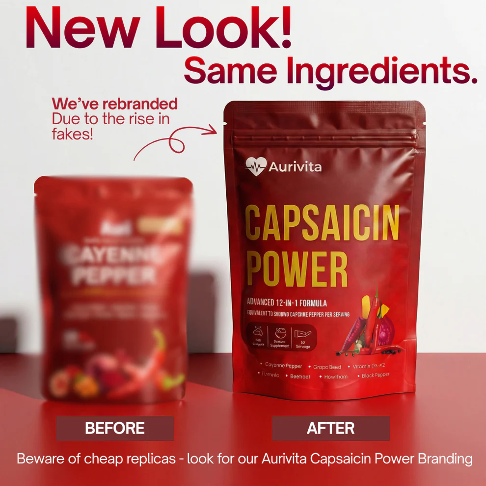 Aurivita Capsaicin Power - Cayenne bors lágyzselatin kapszulák